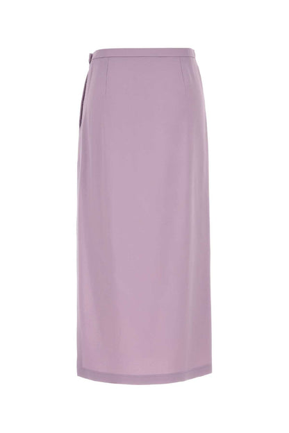 Gucci Women Lilac Crepe Skirt by Luosophy