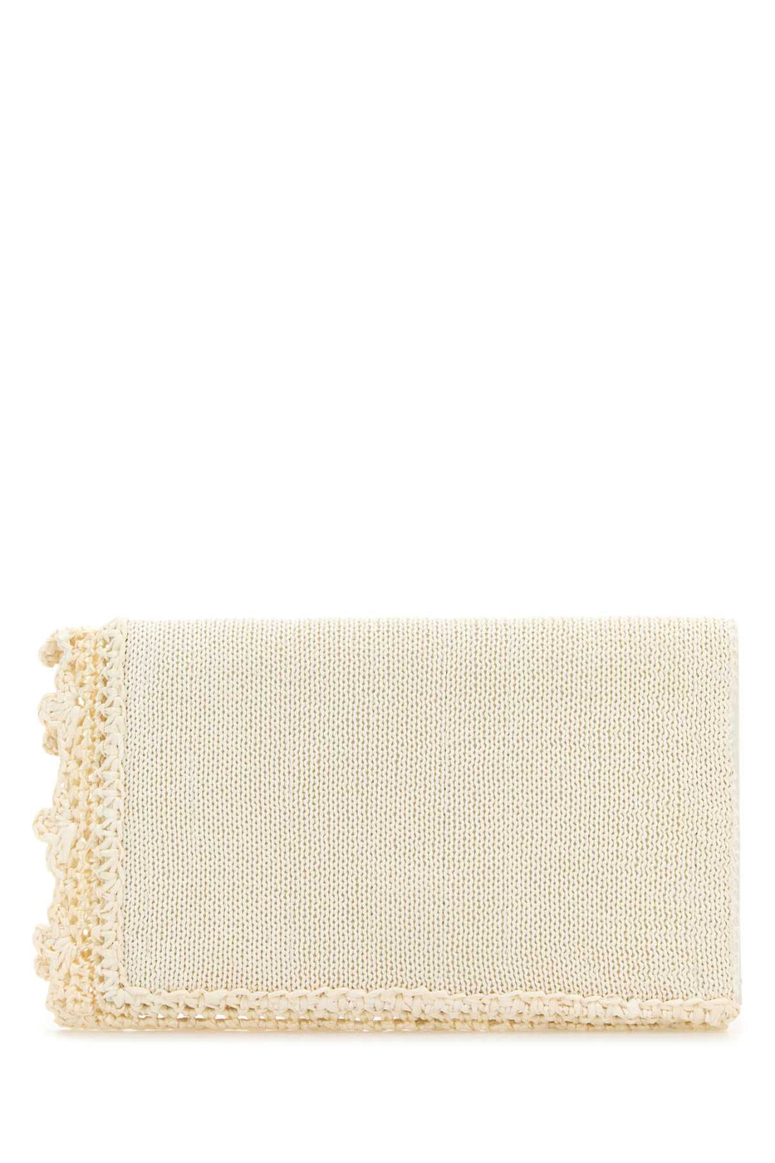 Jw Anderson Women Ivory Crochet Clutch by Luosophy