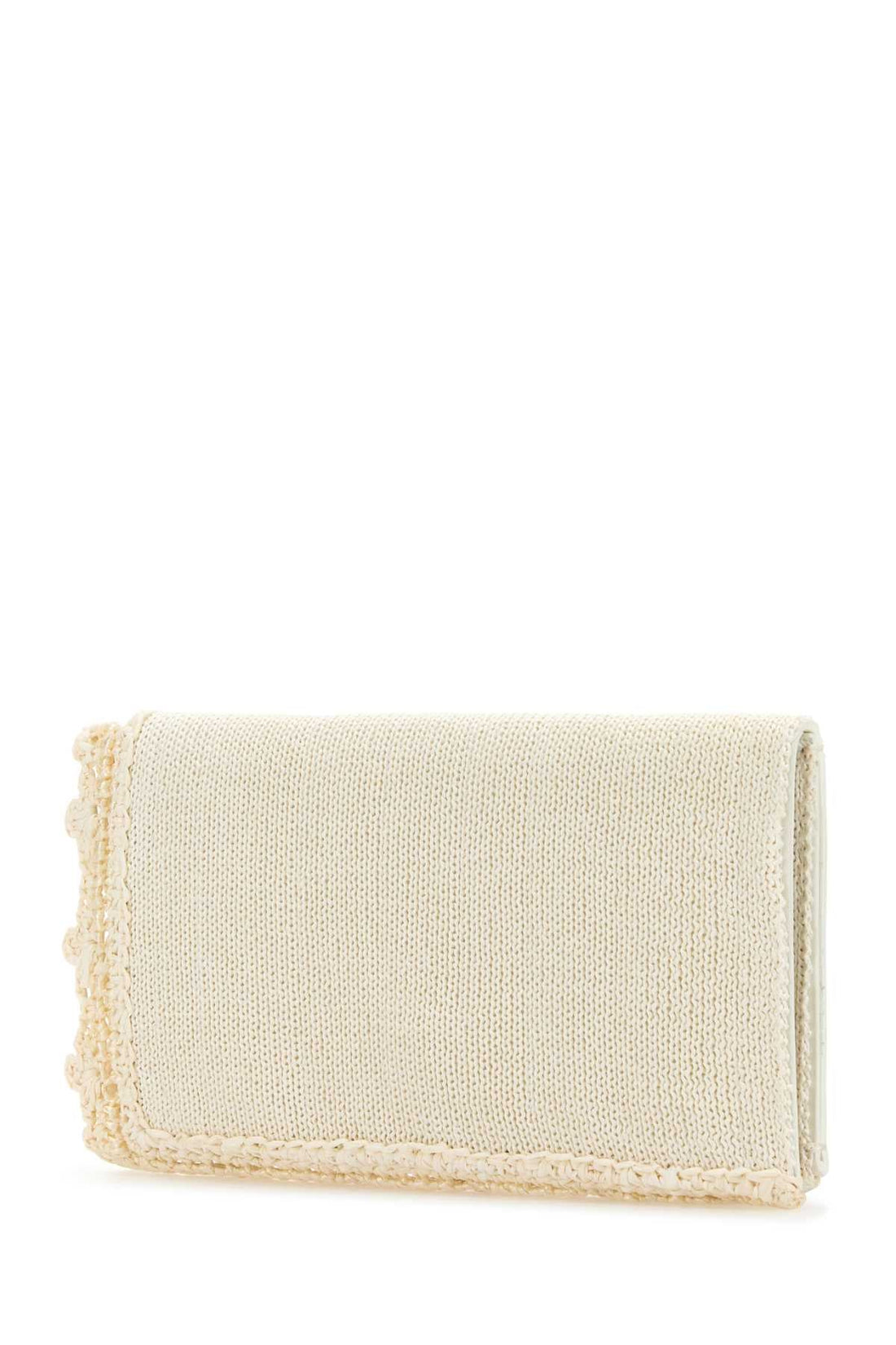 Jw Anderson Women Ivory Crochet Clutch by Luosophy