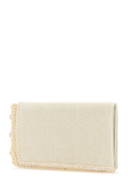 Jw Anderson Women Ivory Crochet Clutch by Luosophy