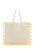 Jw Anderson Women Ivory Crochet Shopping Bag by Luosophy