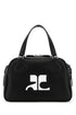 Courreges Women Black Leather Reedition Handbag by Luosophy