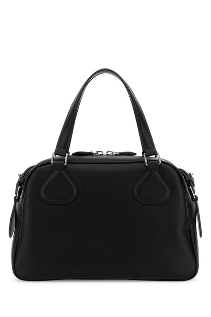 Courreges Women Black Leather Reedition Handbag by Luosophy