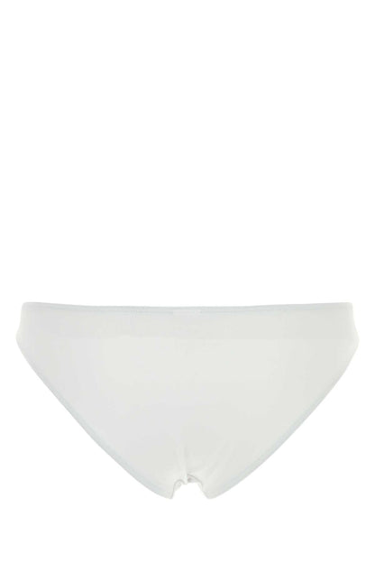 Eres Women White Stretch Nylon Bikini Bottom by Luosophy