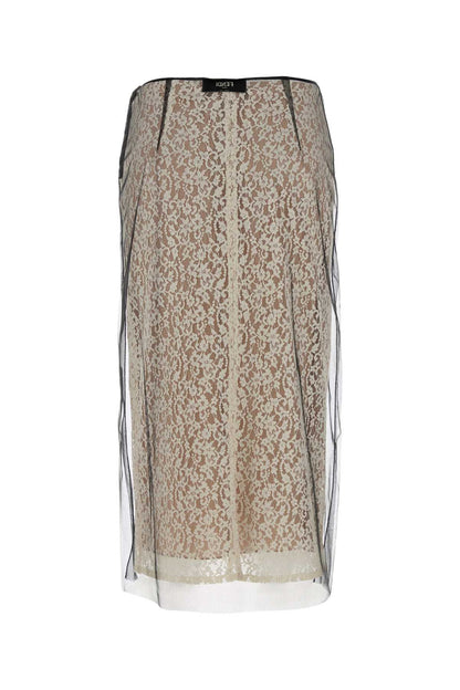 Fendi Women Black Lace Skirt by Luosophy