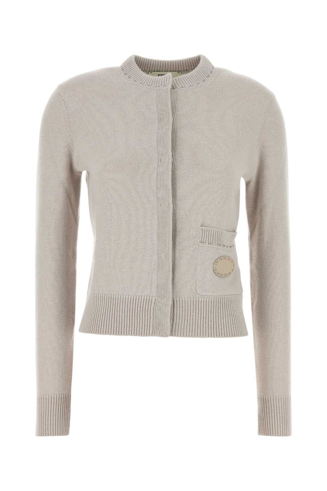 Fendi Women Cappuccino Cashmere Cardigan by Luosophy