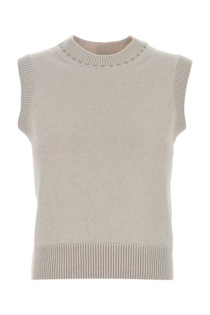 Fendi Women Cappuccino Cashmere Vest by Luosophy
