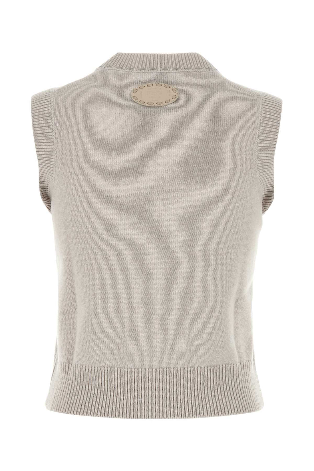 Fendi Women Cappuccino Cashmere Vest by Luosophy