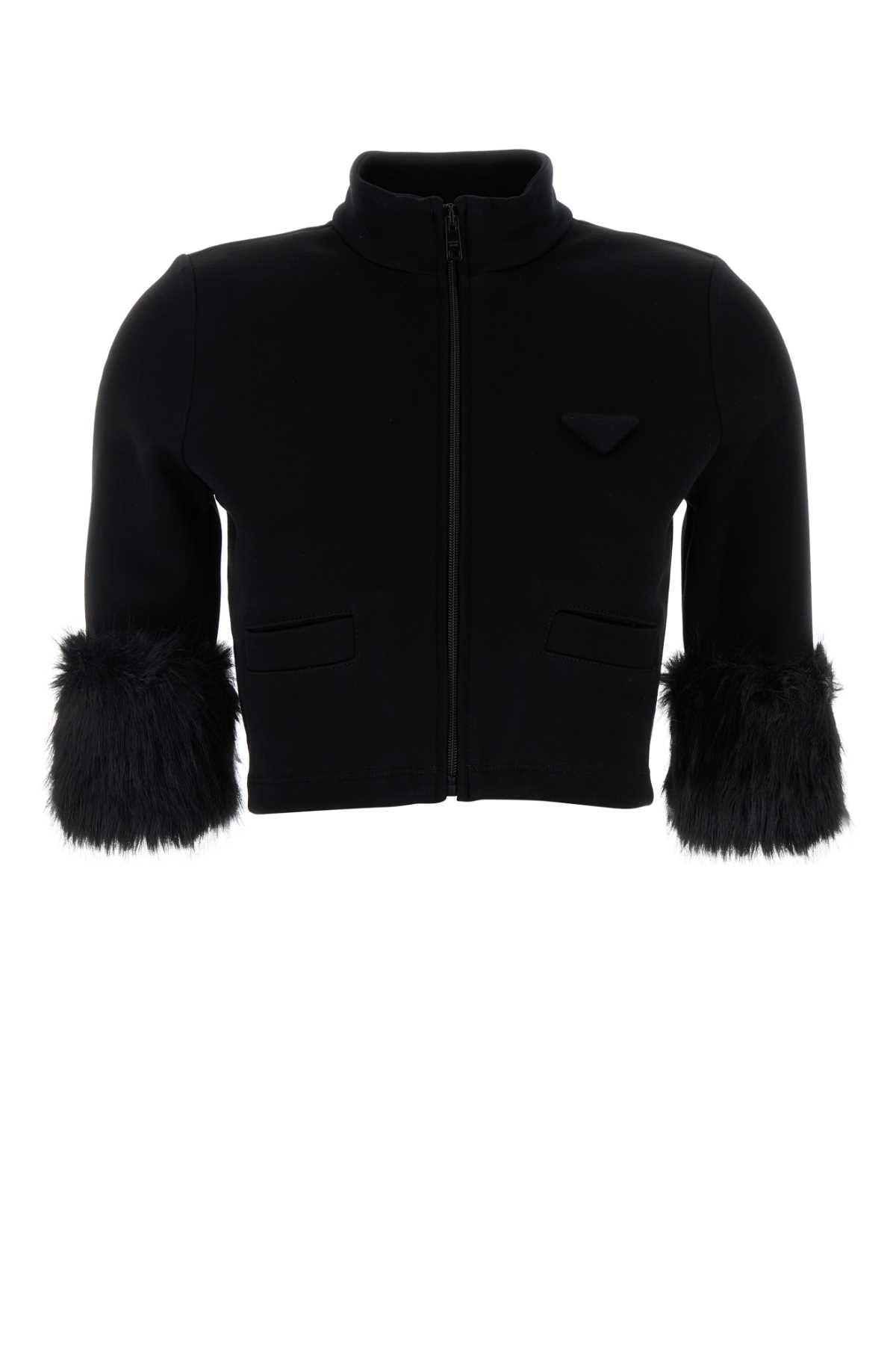 Prada Women Black Cotton Blend Jacket by Luosophy