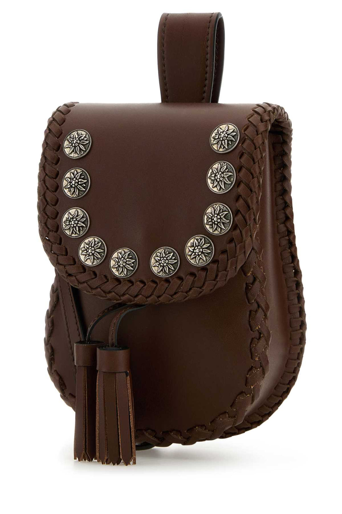 Prada Women Brown Leather Crossbody Bag by Luosophy