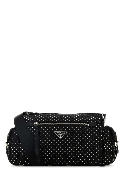 Prada Women Black Nylon Shoulder Bag by Luosophy