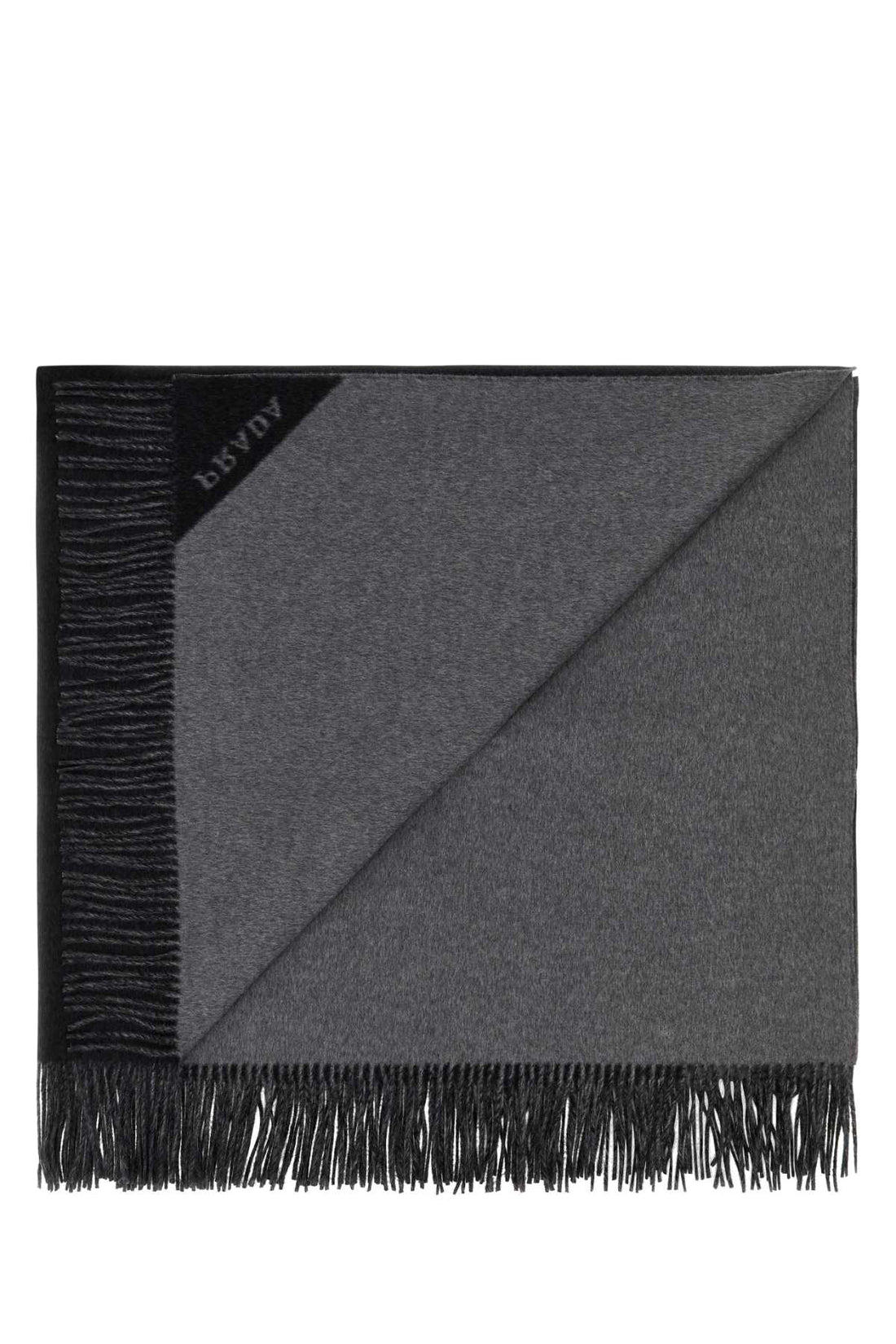 Prada Unisex Slate Cashmere Blanket by Luosophy