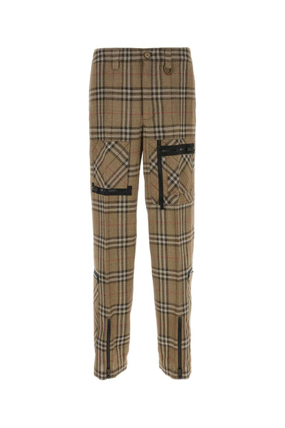 Burberry Men Embroidered Viscose Blend Cargo Pant by Luosophy