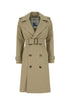 Burberry Women Sage Green Gabardine Trench Coat by Luosophy