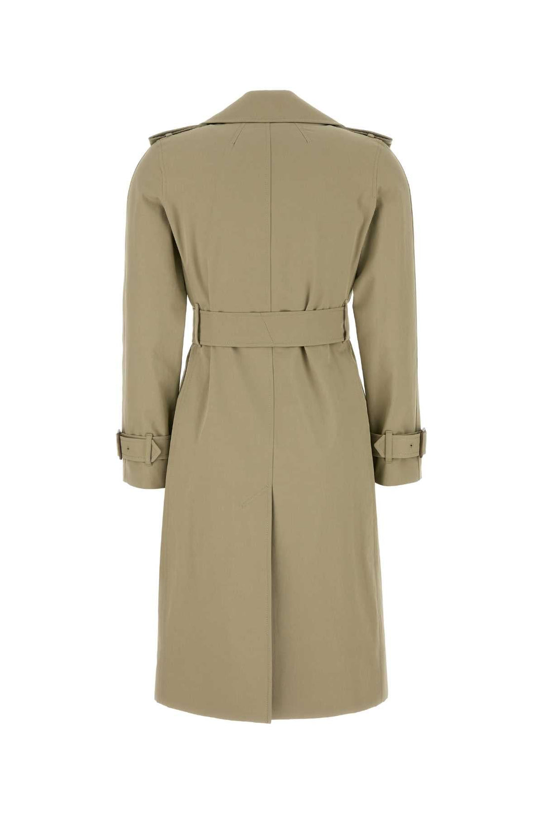 Burberry Women Sage Green Gabardine Trench Coat by Luosophy
