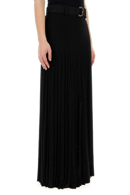 Burberry Women Black Crepe Skirt by Luosophy