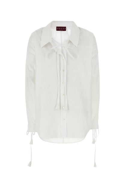 Gucci Women White Cotton Shirt by Luosophy