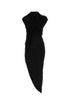 Balenciaga Women Black Stretch Crepe Dress by Luosophy