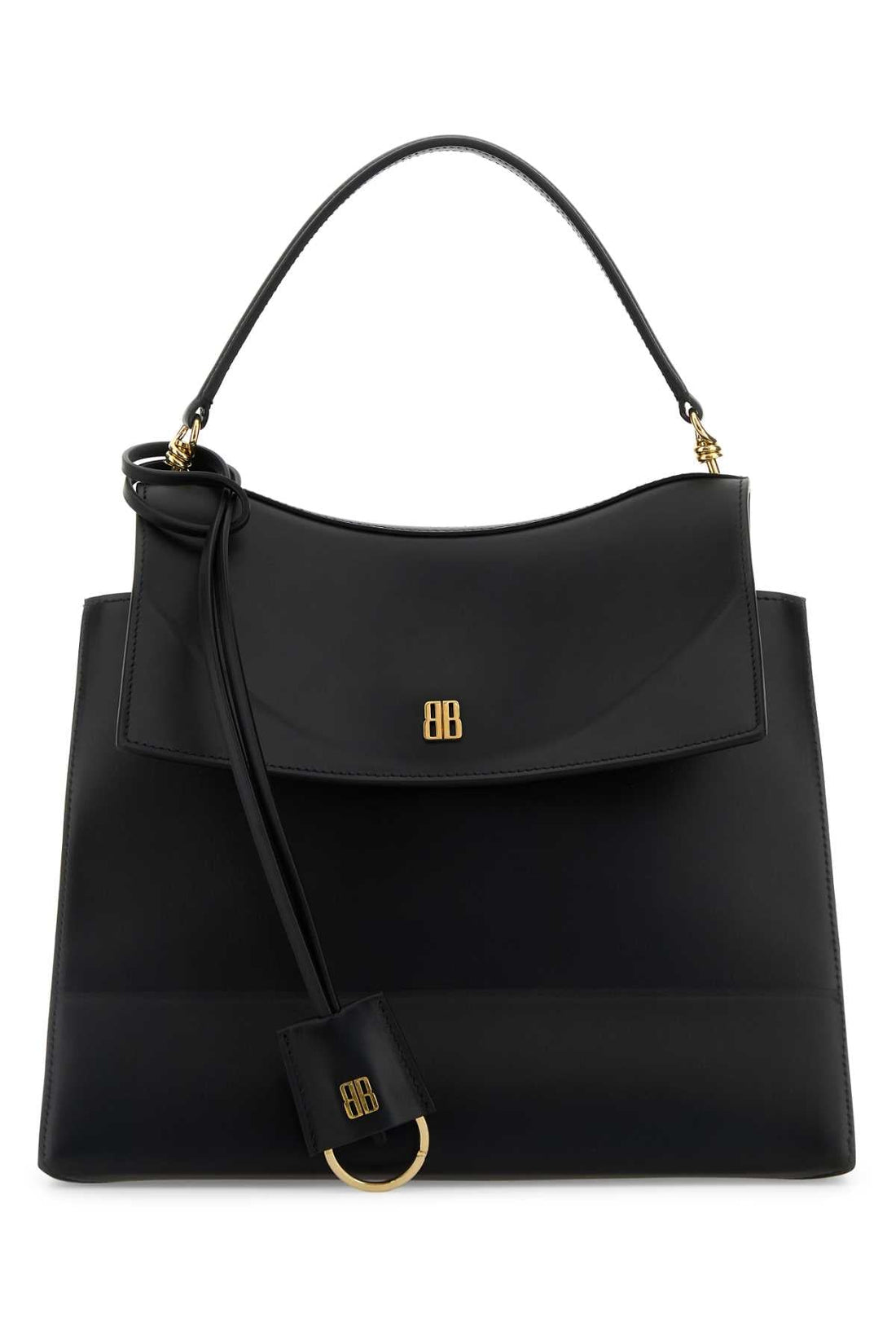 Balenciaga Women Black Leather Medium Nano Handbag by Luosophy