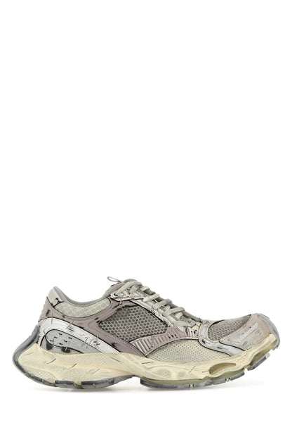 Balenciaga Women Multicolor Synthetic Leather And Mesh Stapler Sneakers by Luosophy