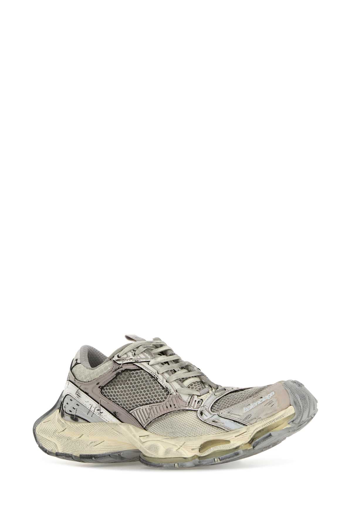 Balenciaga Women Multicolor Synthetic Leather And Mesh Stapler Sneakers by Luosophy