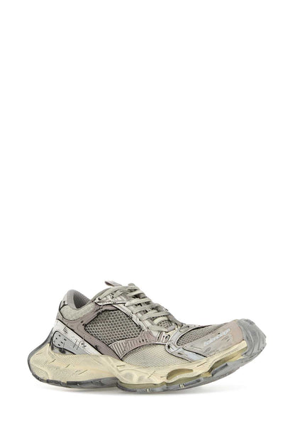 Balenciaga Women Multicolor Synthetic Leather And Mesh Stapler Sneakers by Luosophy