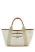 Balenciaga Women Sand Canvas Small Biarritz Shopping Bag by Luosophy