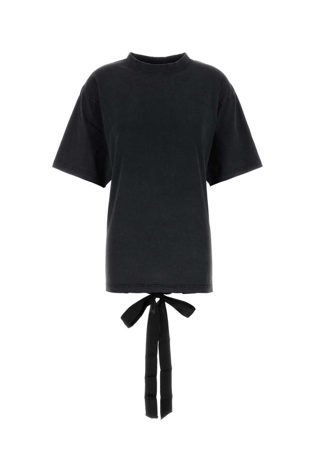 Balenciaga Women Graphite Cotton T-Shirt by Luosophy