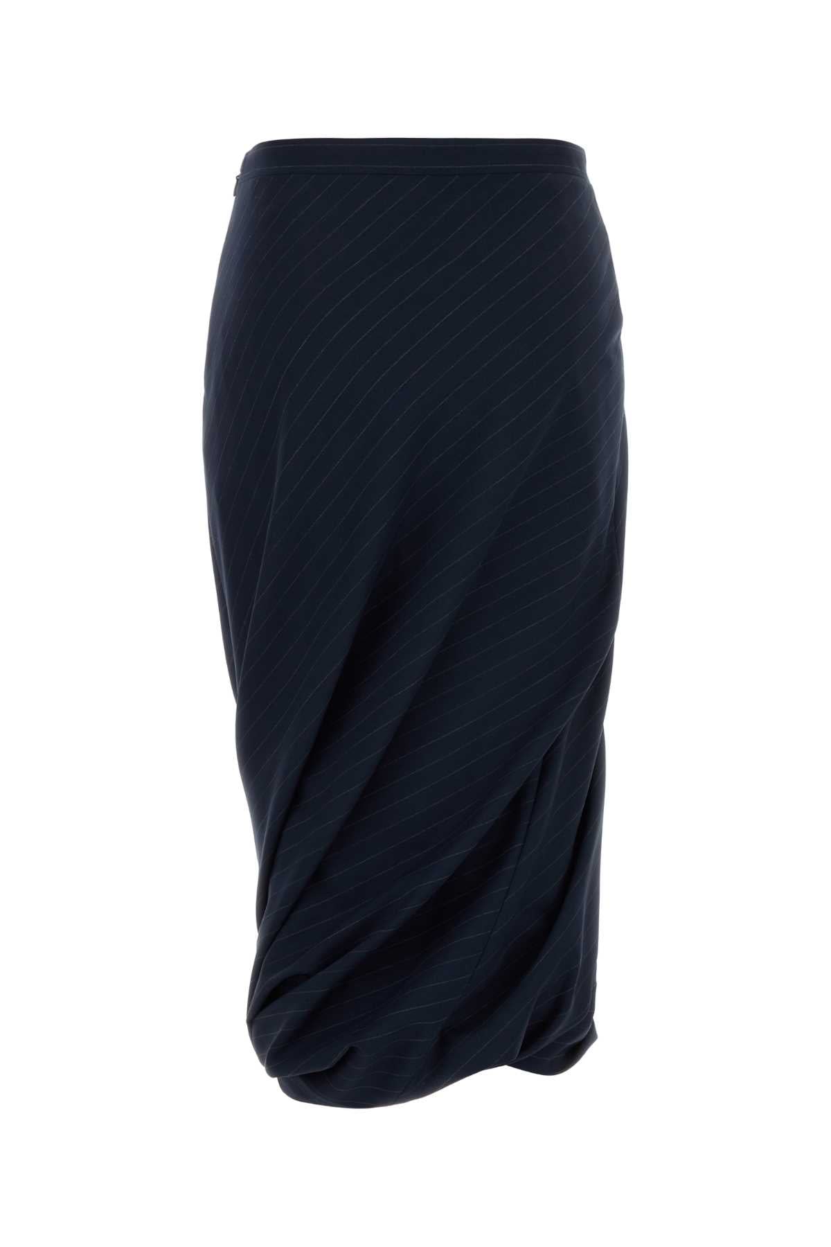 Balenciaga Women Embroidered Wool Skirt by Luosophy