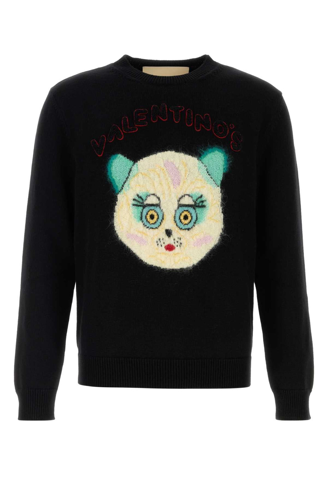 Valentino Garavani Men Black Cotton Bled Sweater by Luosophy