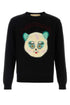 Valentino Garavani Men Black Cotton Bled Sweater by Luosophy