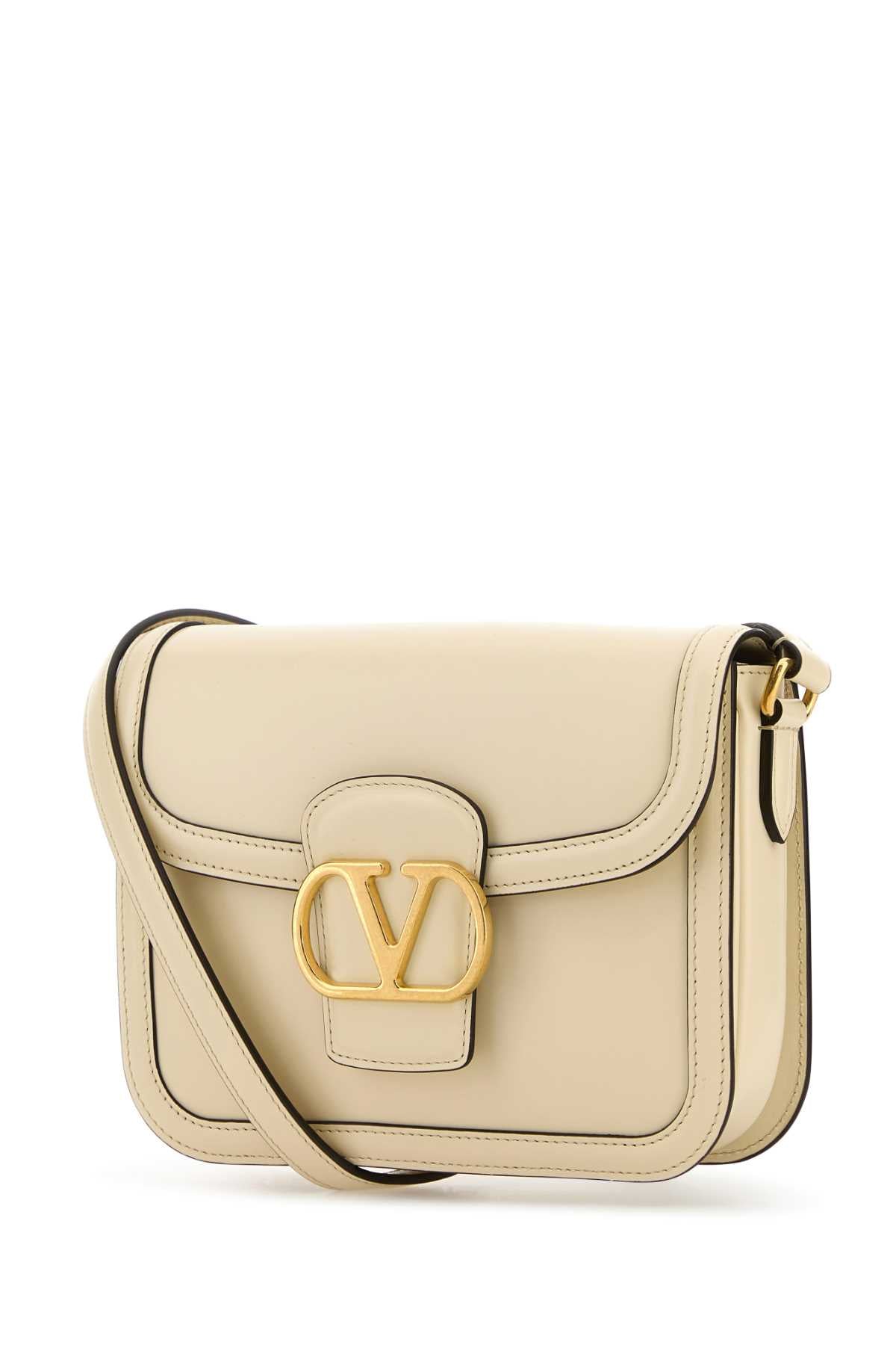 Valentino Garavani Women Ivory Leather 9To5 Shoulder Bag by Luosophy