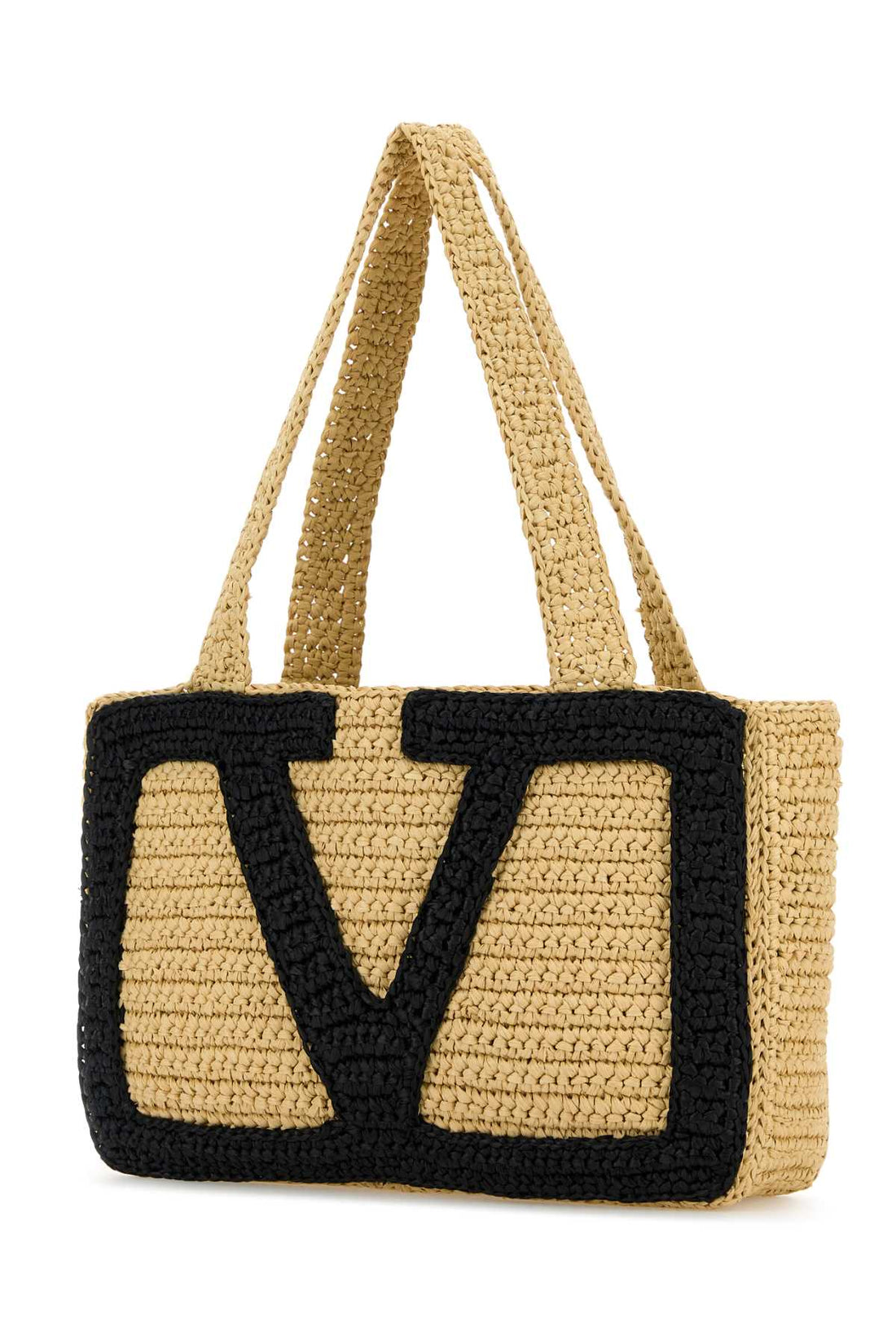 Valentino Garavani Women Raffia Medium Viva Superstar Shopping Bag by Luosophy