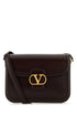 Valentino Garavani Women Dark Brown Leather 9To5 Shoulder Bag by Luosophy