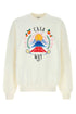 Casablanca Men White Cotton Sweatshirt by Luosophy