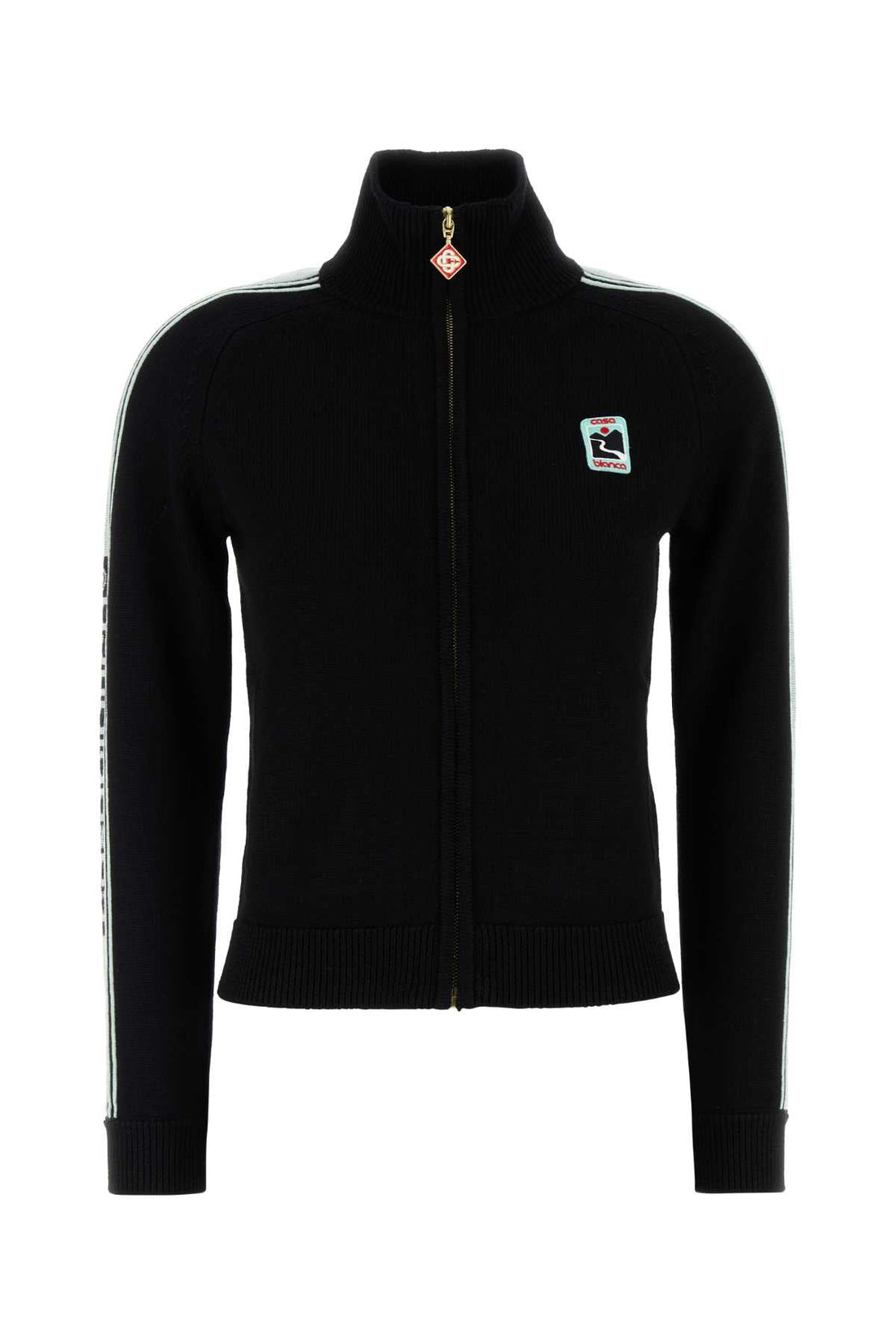Casablanca Women Black Wool Cardigan by Luosophy