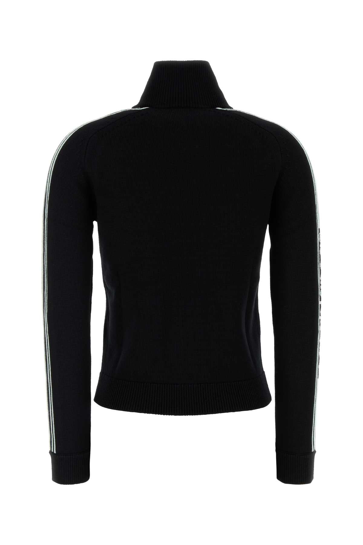 Casablanca Women Black Wool Cardigan by Luosophy