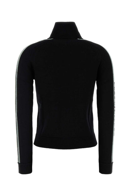 Casablanca Women Black Wool Cardigan by Luosophy