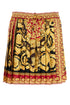 Versace Women Printed Silk Mini Skirt by Luosophy