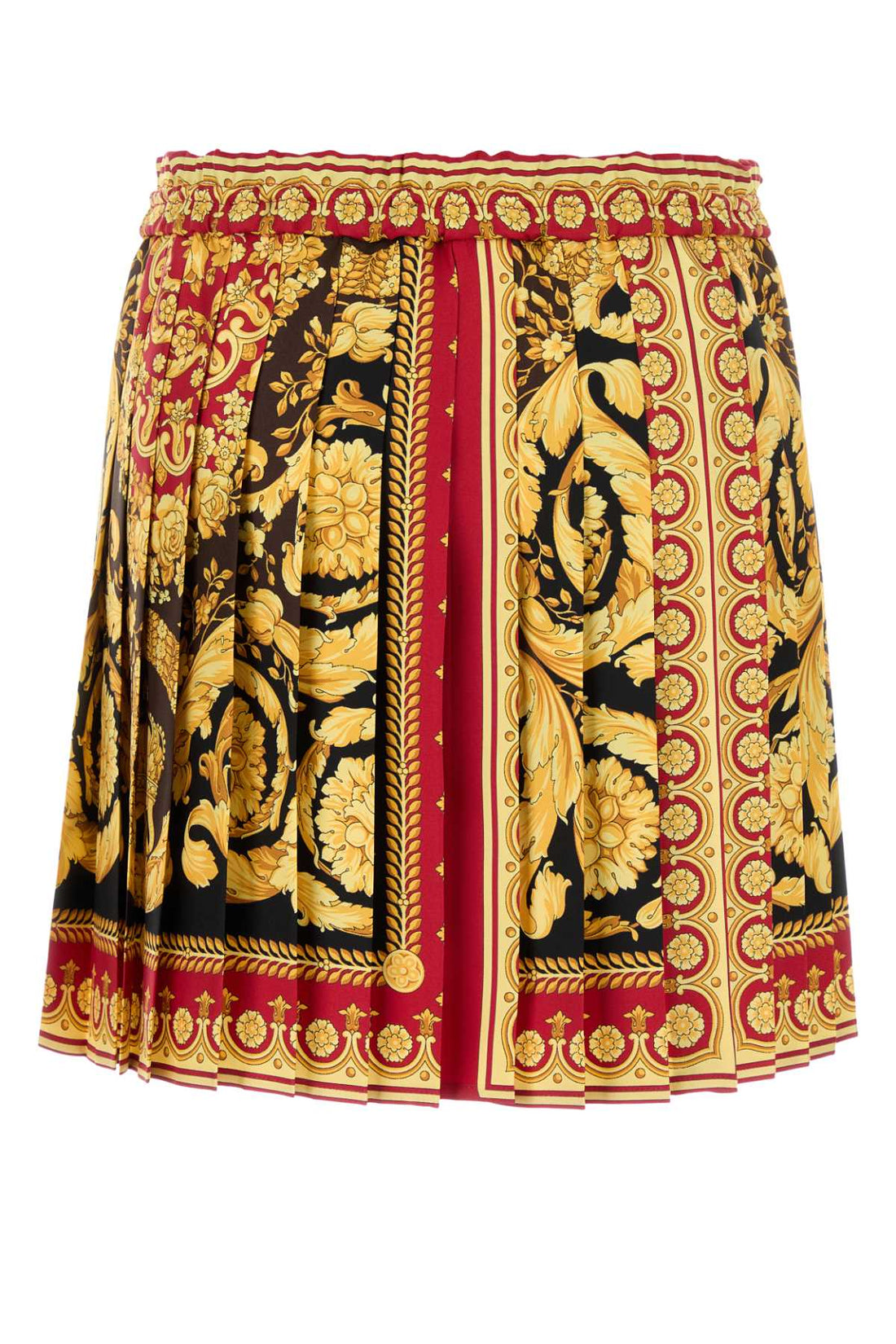 Versace Women Printed Silk Mini Skirt by Luosophy