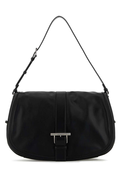 Alexander Mcqueen Men Black Leather Maxi Satchel Shoulder Bag by Luosophy