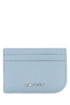 Alexander Mcqueen Men Light Blue Leather Card Holder by Luosophy