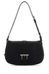 Alexander Mcqueen Women Black Leather Large Satchel Crossbody Bag by Luosophy