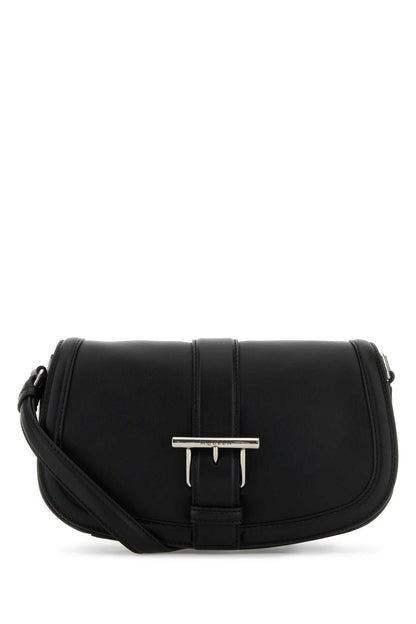 Alexander Mcqueen Women Black Leather Satchel Crossbody Bag by Luosophy