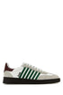 Dsquared Men White Leather Boxer Sneakers by Luosophy