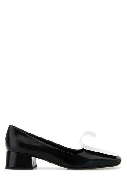 Prada Women Two-Tone Leather Pumps by Luosophy