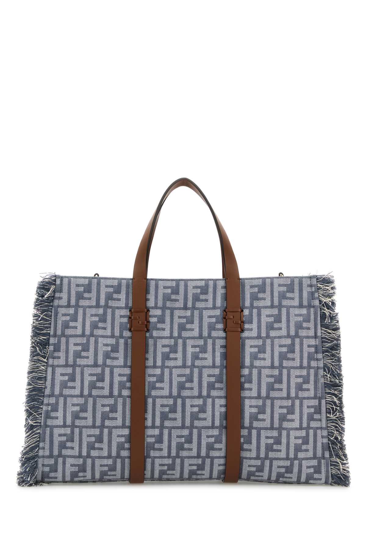 Fendi Women Embroidered Denim Summer Shopping Bag by Luosophy