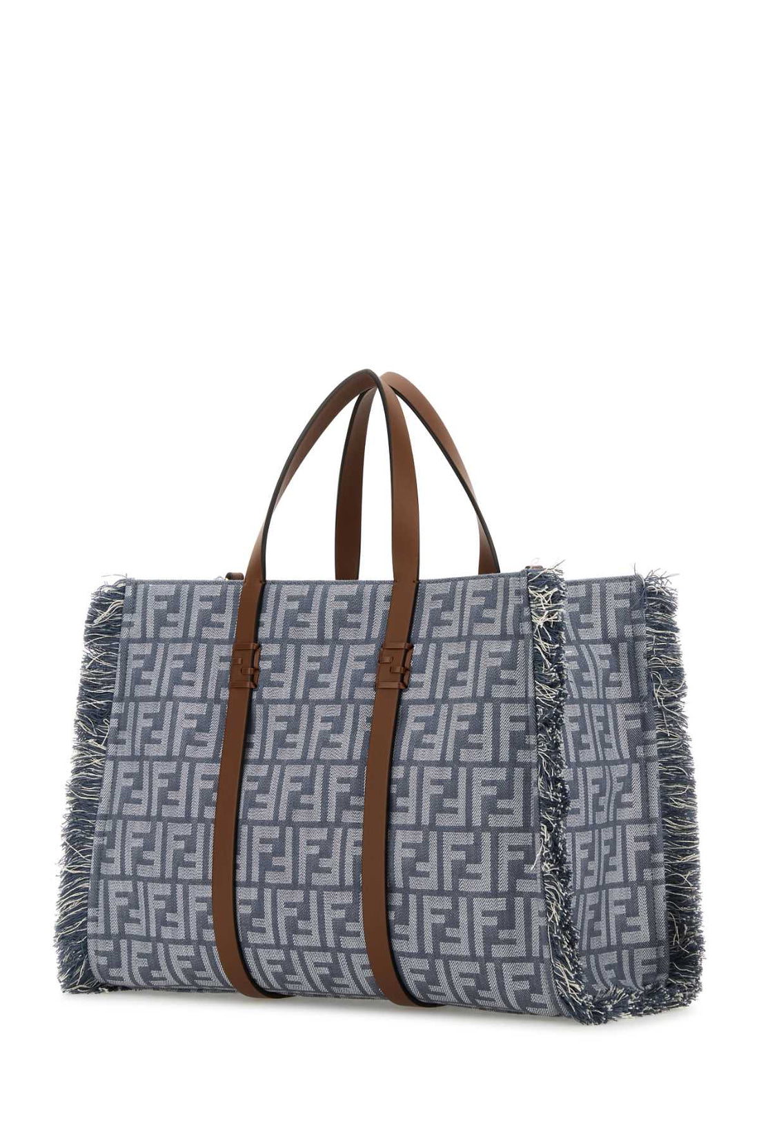 Fendi Women Embroidered Denim Summer Shopping Bag by Luosophy