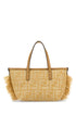 Fendi Women Embroidered Raffia Mini Roll Handbag by Luosophy