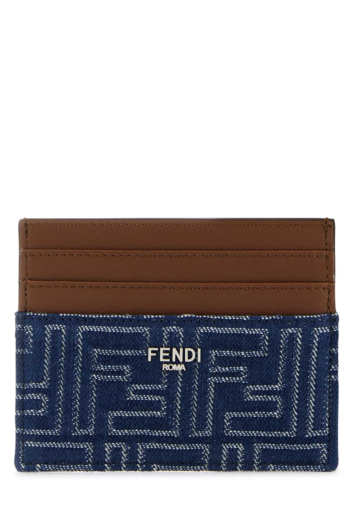 Fendi Men Embroidered Denim Card Holder by Luosophy